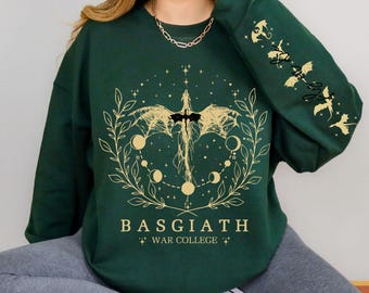 Basgiath War College Sweatshirt, Violet Sorrengail, Fourth Wing Sweatshirt, Fourth Wing Merch, Dragon Rider Sweatshirt, Fantasy Book Lover