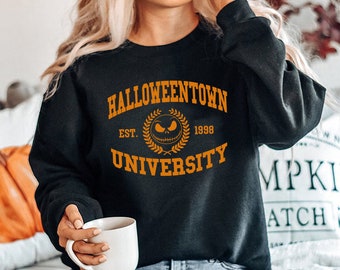 Halloweentown Sweatshirt, Halloweentown University Crewneck Sweatshirt, Gifts for Halloween, Halloweentown 1998, boho Fall Sweatshirt