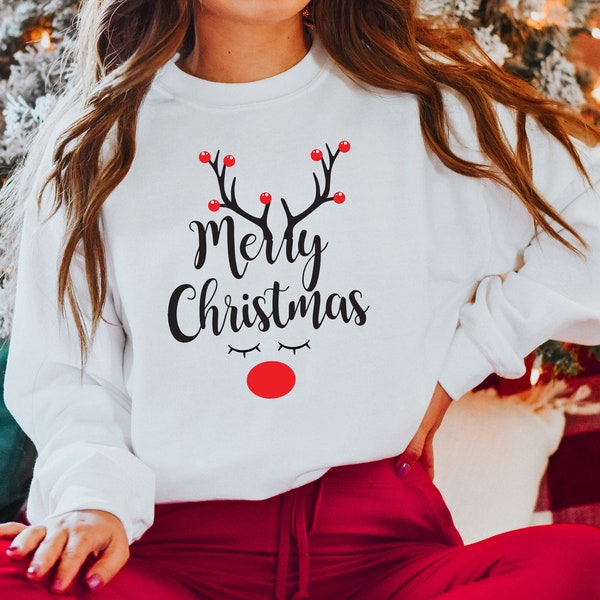 Cute Reindeer Christmas Sweater 