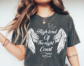 Comfort Colors® RHYSAND high lord og the night court t-shirt, Bat Boys Fan Club, ACOTAR, SJM merch, The Night Court Shirt, Acotar shirt