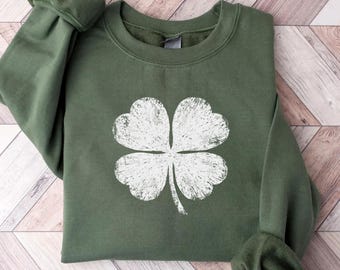 vintage Shamrock sweatshirt, St Patrick's Day sweatshirt, Women Saint Patricks Day sweatshirt, St Patricks Day Saint Patricks Day sweatshirt