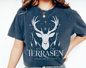 Terrasen House Galathynius tshirt, To Whatever End t-shirt, SJM quotes t-shirt, Throne of Glass t-shirt, Comfort Colors® , SJM tee