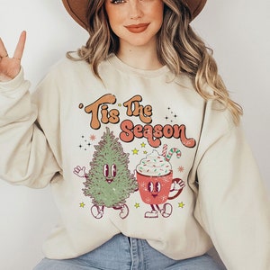 Tis the season Christmas Sweatshirt, cute chritmas Sweatshirt, Christmas Sweatshirt, holiday apparel, Holiday apparel, iprintasty christma