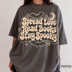 Bookish Halloween shirt,  Spooky Reader Shirt, Thriller Reader