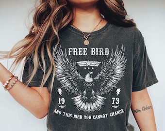 Free Bird tshirt, Free Bird tshirt, Independence Day Shirt, Eagle Shirt, Retro Music Shirt, free bird America , classic southern rock band