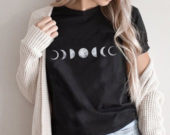 Moon Phases T shirt, Moon Shapes design shirt, Unisex t-shirt, Women's Shirt, phase shirt for women, gifts for her