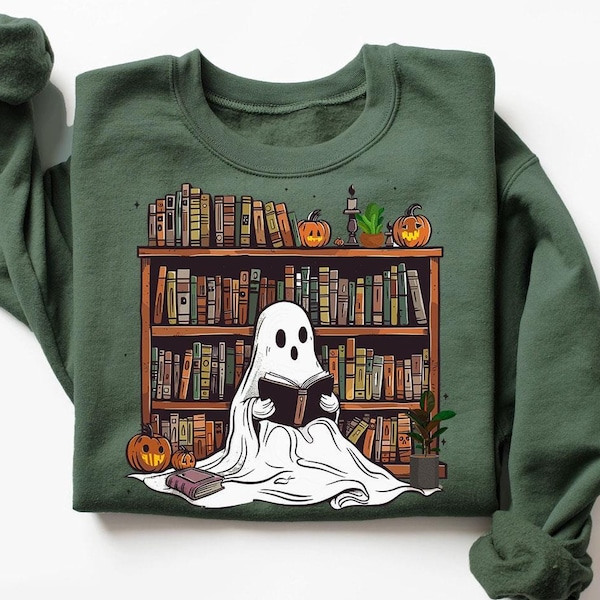 Ghost Books sweatshirt, Booooks sweatshirt, funny Halloween sweater, Halloween gift for Teacher, Librarian Gift, Ghost Books Boo