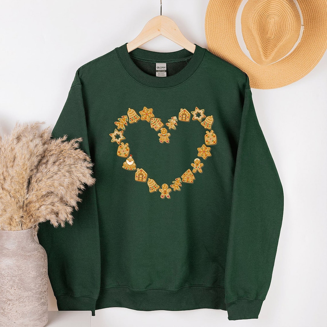 Gingerbread Cookies Sweatshirt Cute Christmas Sweatshirts - Etsy