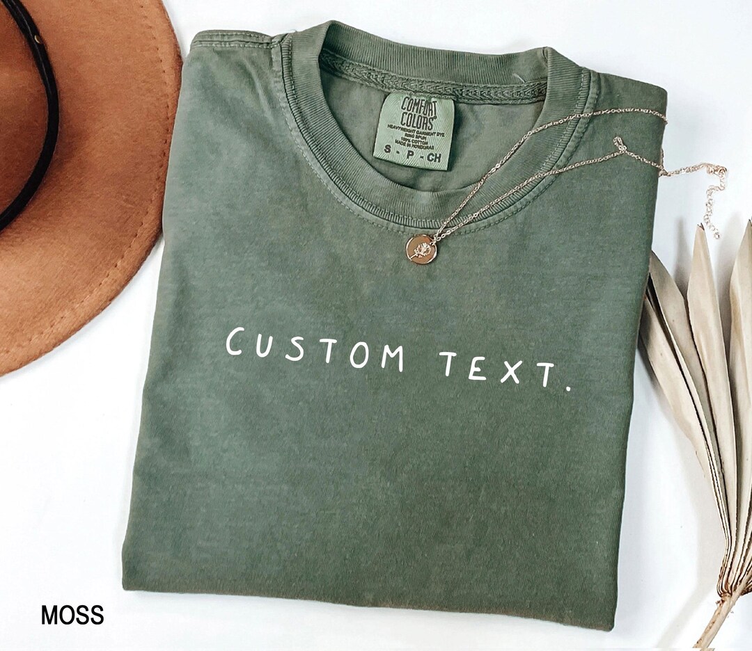 Custom Text T-shirt, Personalized Tshirt, Custom Tee, Your Text Here ...
