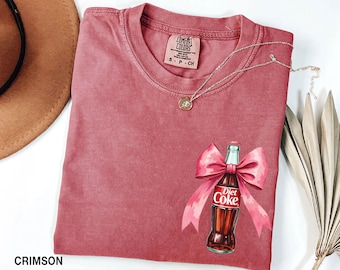Diet Coke t-shirt, Pink Bow Diet Coke, I Need A Diet Coke, Gift For Mom, Viral Tiktok Shirt, Soda Lover Shirt, Diet Coke Tshirt