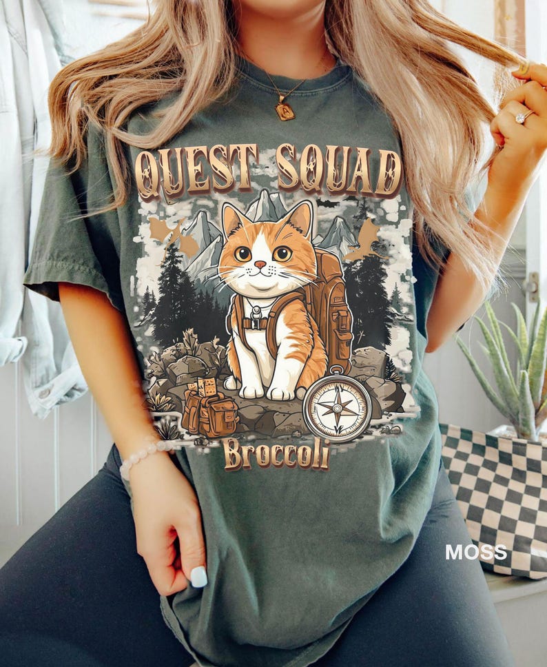 Quest Fantasy Squad Broccoli Funny Cat, Fourth Wing Shirt, Basgiath War College, Violet Sorrengail, Dragon Rider Shirt, Fourth Wing Merch, image 3