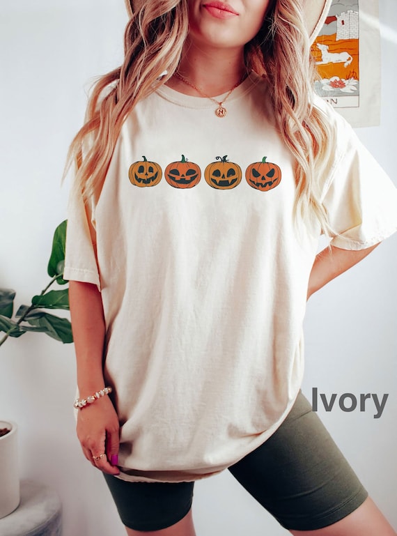 Comfort Colors® funny pumpkins T-shirt, cute pumpkin Graphic T-shirt, pumpkins Halloween T-shirt, pumpkin Halloween, iprintasty halloween