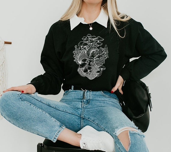 de corazón de hongo Suéter de hongos Ropa de núcleo - España