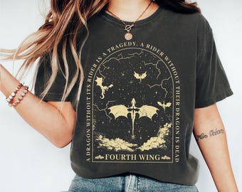 Fourth Wing Shirt, Basgiath War College t-shirt,  Violet Sorrengail, Bookish Shirt, Xaden Riorson, Gifts For Readers, Fantasy Book Dragon