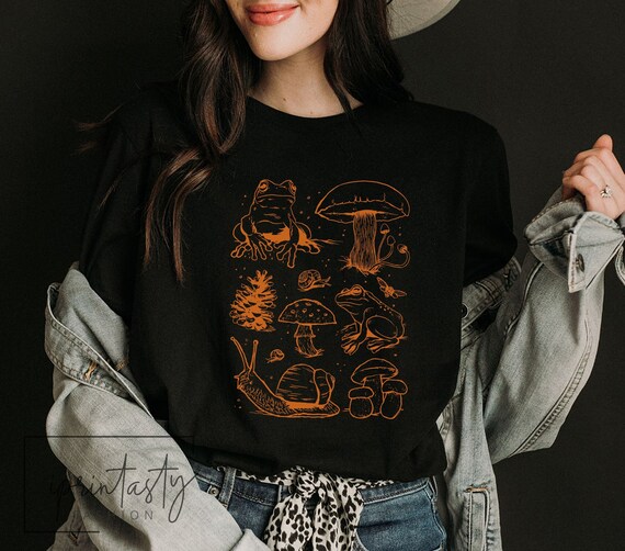 Frogs Mushrooms T-shirt Mushroom Design 