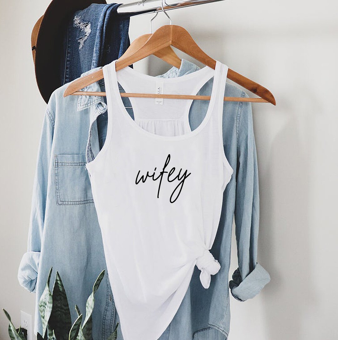 Wifey Tank Top, Wifey Tank, Engagement Gift, Gift for Bride  display picture 2