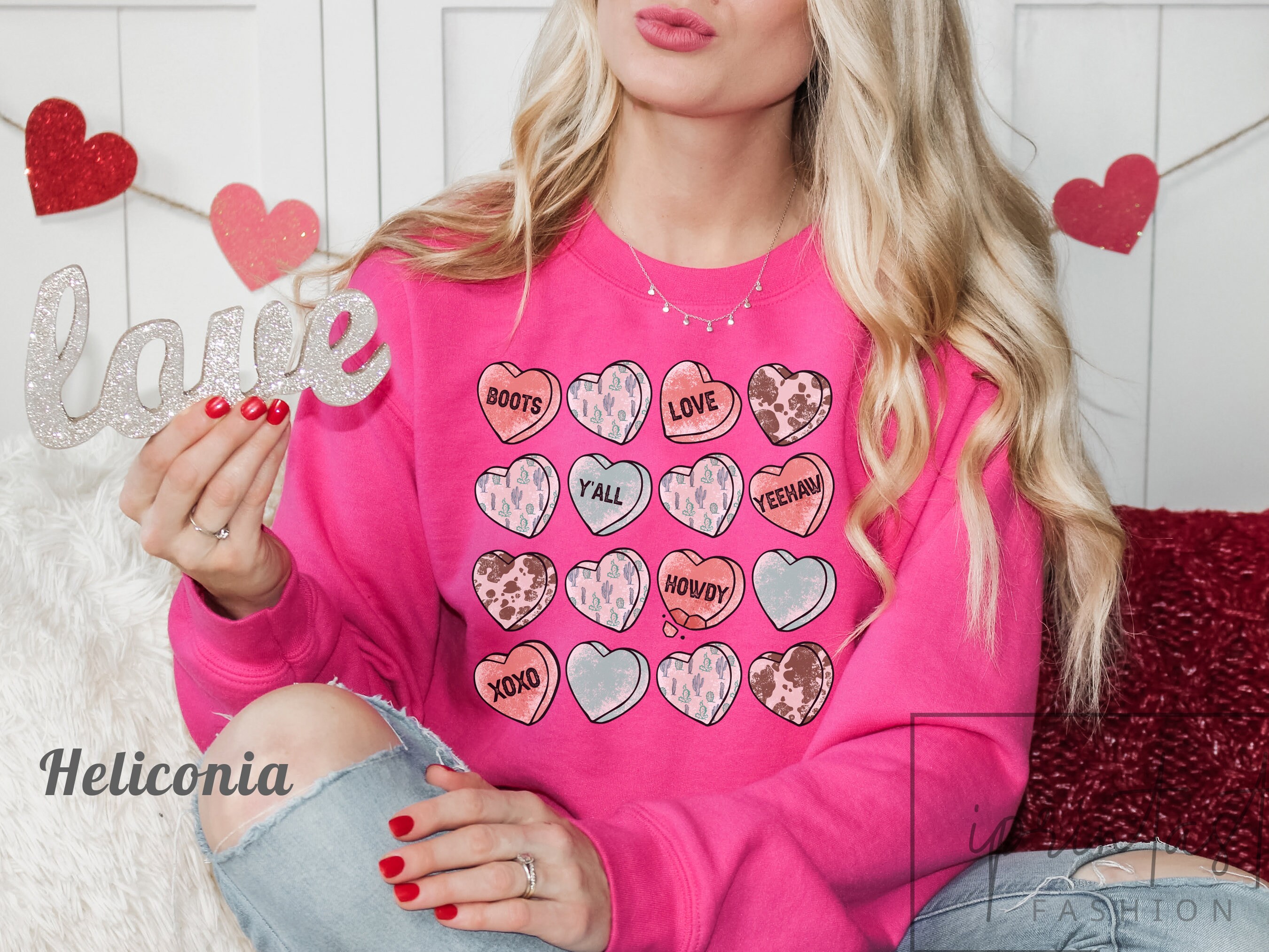 womens valentines day sweatshirt