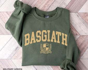 Vintage Basgiath War College Sweatshirt, Fourth Wing Sweatshirt, Violet Sorrengail, Bookish Sweatshirt, Xaden Riorson, Fantasy Book Dragon