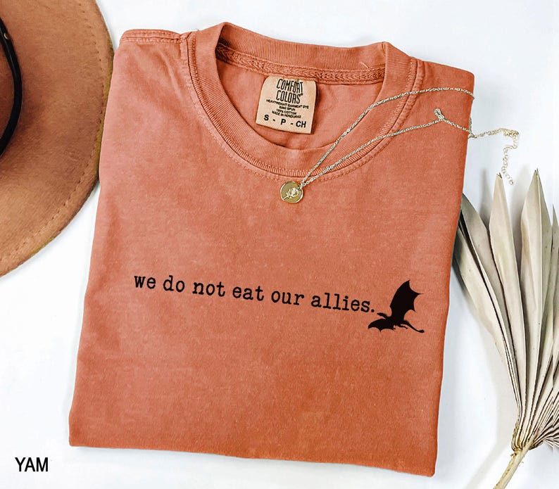 Comfort Colors® We Do Not Eat Our Allies t-shirt, Fourth Wing Shirt, Basgiath War College, Violet Sorrengail, Fourth Wing Merch image 2