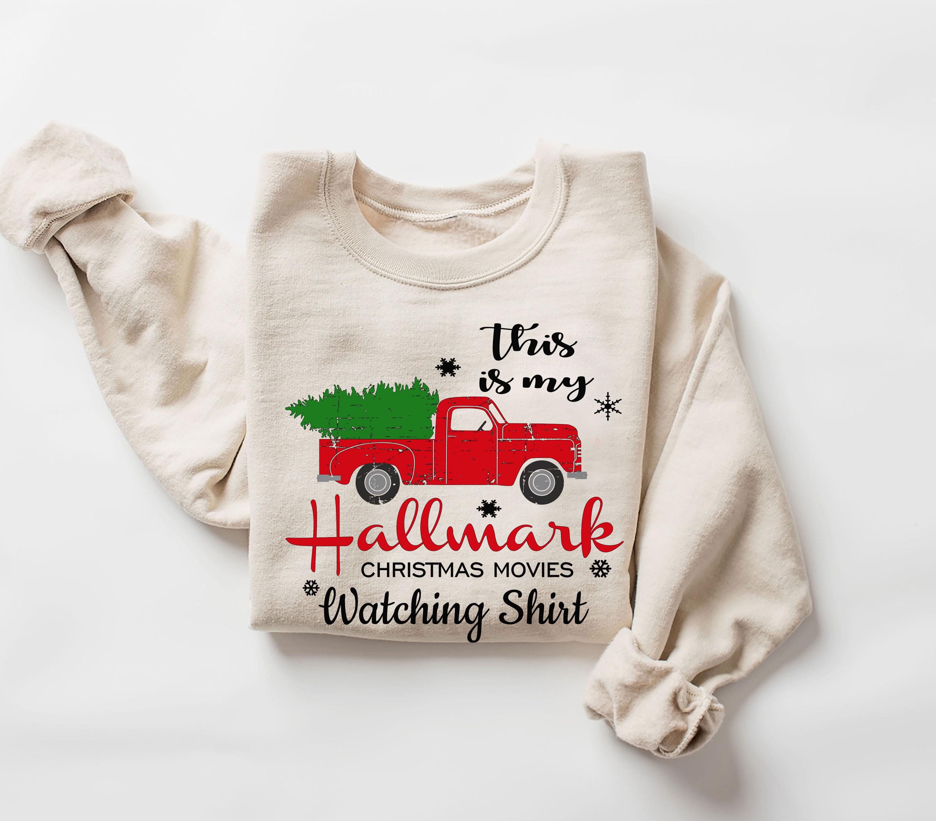 Hallmark Christmas Christmas Sweater Movie Watching Sweatshirt Hallmark Sweatshirt Hallmark Movie Sweatshirt Xmas Sweatshirt Etsy