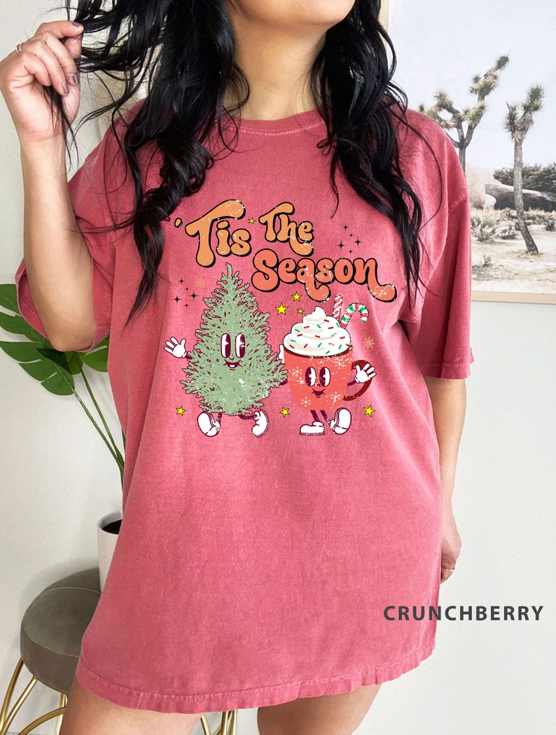 Comfort Colors® Tis the Season Christmas T-shirt Cute - Etsy