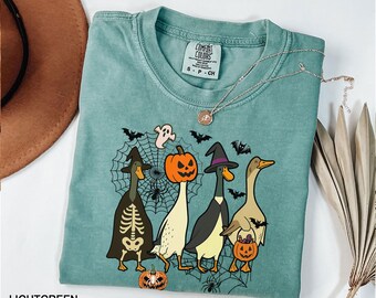 Halloween Goose shirt, just a Spooky Goose t-shirt, Funny Halloween shirt, Spooky Season shirt,  Spooky Goosey Shirt, Funny Goose Shirt