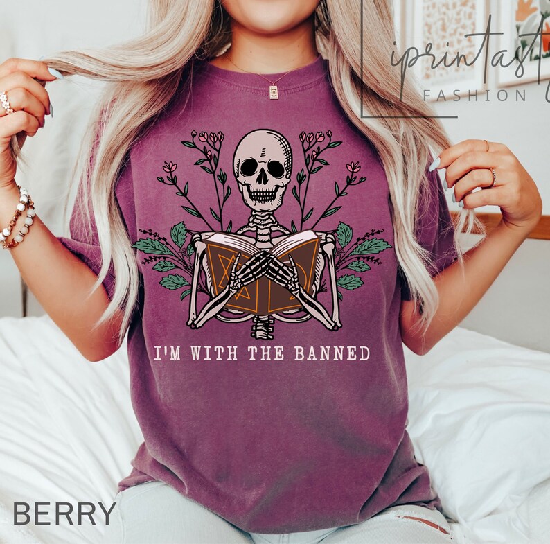 I'm With the Banned, Banned Books T-shirt, Bookish Merch, Reading T ...