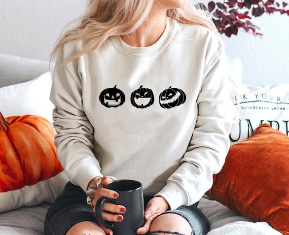 Funny Pumpkin Sweatshirt Sweater for Fall Fall Sweatshirt - Etsy