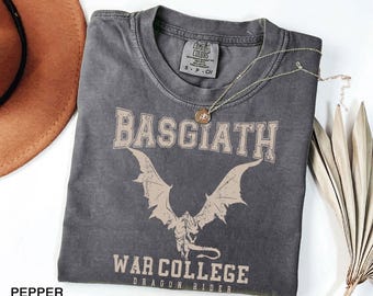 Basgiath War College t-shirt, Fourth Wing Shirt, Violet Sorrengail, Bookish Shirt, Xaden Riorson, Gifts For Readers, Dragon Rider Shirt