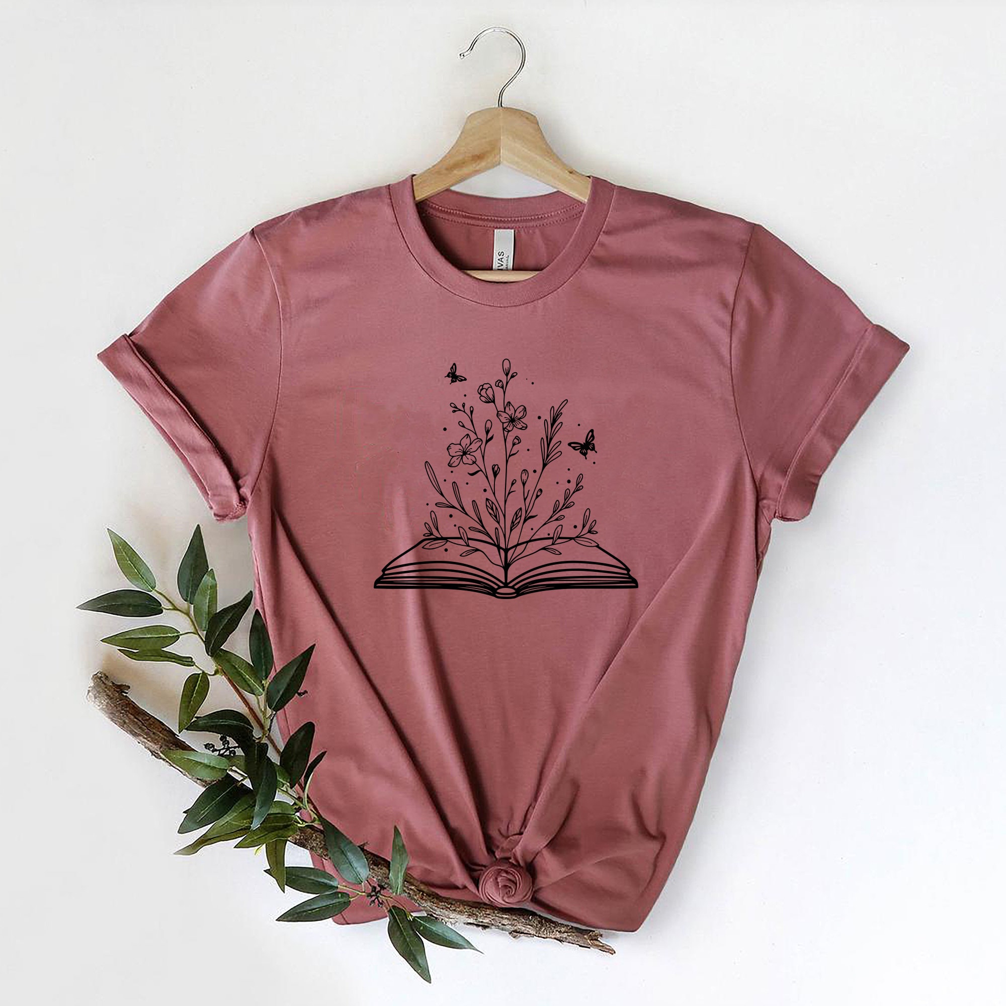 Book Wild Flowers Plant Lover Shirtbook Shirt Wildflower - Etsy UK