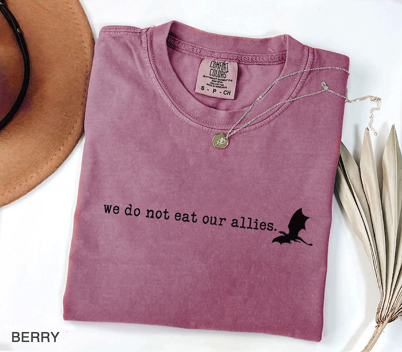 Comfort Colors® We Do Not Eat Our Allies t-shirt, Fourth Wing Shirt, Basgiath War College, Violet Sorrengail, Fourth Wing Merch image 4