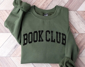 Vintage Boo club Sweatshirt, Bookish Sweatshirt, Reading Sweatshirt, Librarian Sweatshirt, Book Lovers, Book Club Sweatshirt, Bookworm Gifts