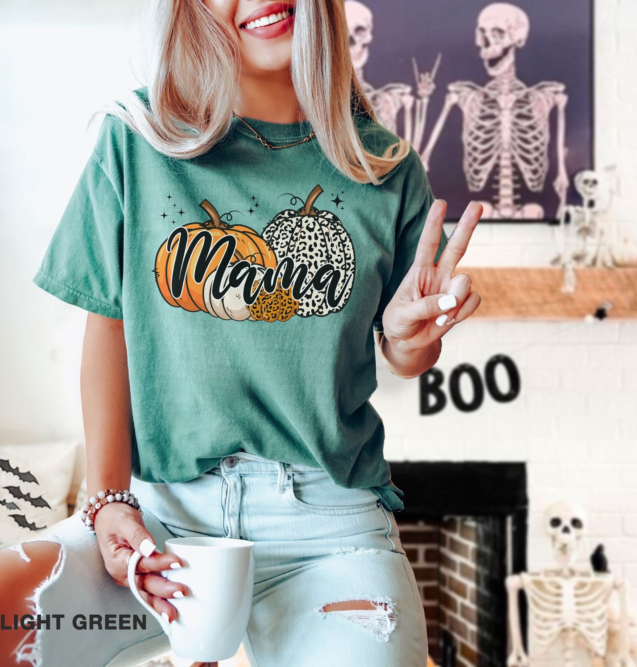 Comfort Colors® Mama Pumpkin Shirt, Mama's Pumpkin Shirt