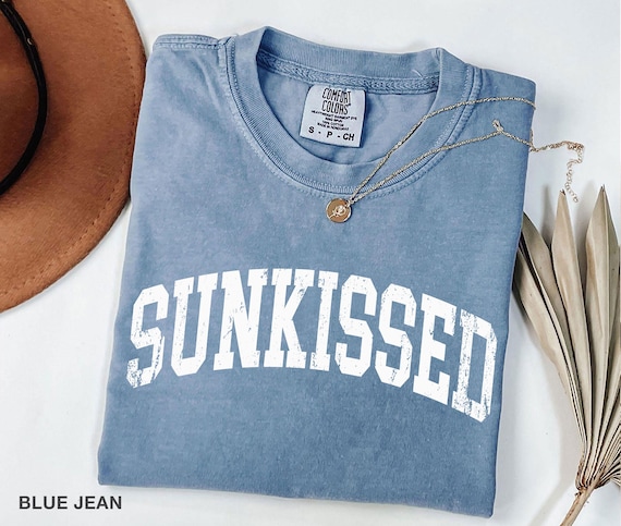 Sunkissed Shirt, Beachy Shirt, Comfort Color Shirt, Summer Time Shirt, Gift For Her, Sunkissed Tshirt, Summer Vacation Tee, Summertime Shirt