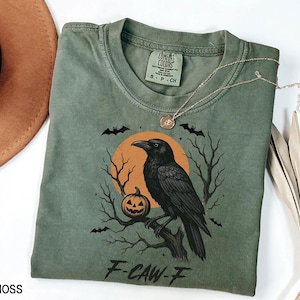 Black Bird Shirt, F-CAW-F Raven Shirt, Funny Crow Shirt, Gift For Her, Funny Sassy Raven, Funny Meme Shirt, F Caw F Shirt, Black Crow Shirt