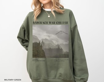 Vintage Basgiath War College Sweatshirt, Fourth Wing Sweatshirt, Violet Sorrengail, Bookish Sweatshirt, Xaden Riorson, Fantasy Book Dragon