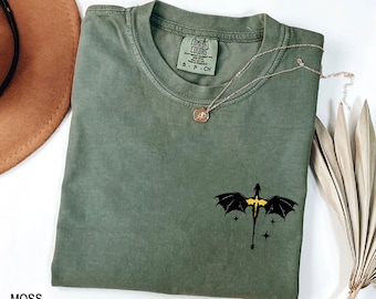 Fourth Wing Shirt, Basgiath War College t-shirt,  Violet Sorrengail, Bookish Shirt, Xaden Riorson, Gifts For Readers, Fantasy Book Dragon