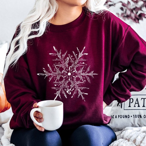 Snowflake Sweatshirt Holiday Sweater 
