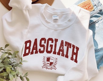 Vintage Basgiath War College Sweatshirt, Fourth Wing Sweatshirt, Violet Sorrengail, Bookish Sweatshirt, Xaden Riorson, Fantasy Book Dragon