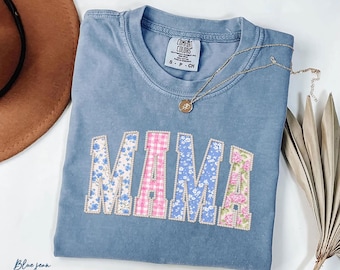 Comfort Colors®  Floral Mama t-shirt, Mama T-Shirt, Strong Woman Shirt, gift for mothers day, Mama tee, Graphic Tee, Women's T-Shirt