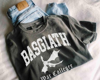 Basgiath War College t-shirt, Fourth Wing Shirt, Violet Sorrengail, Bookish Shirt, Xaden Riorson, Gifts For Readers, Dragon Rider Shirt