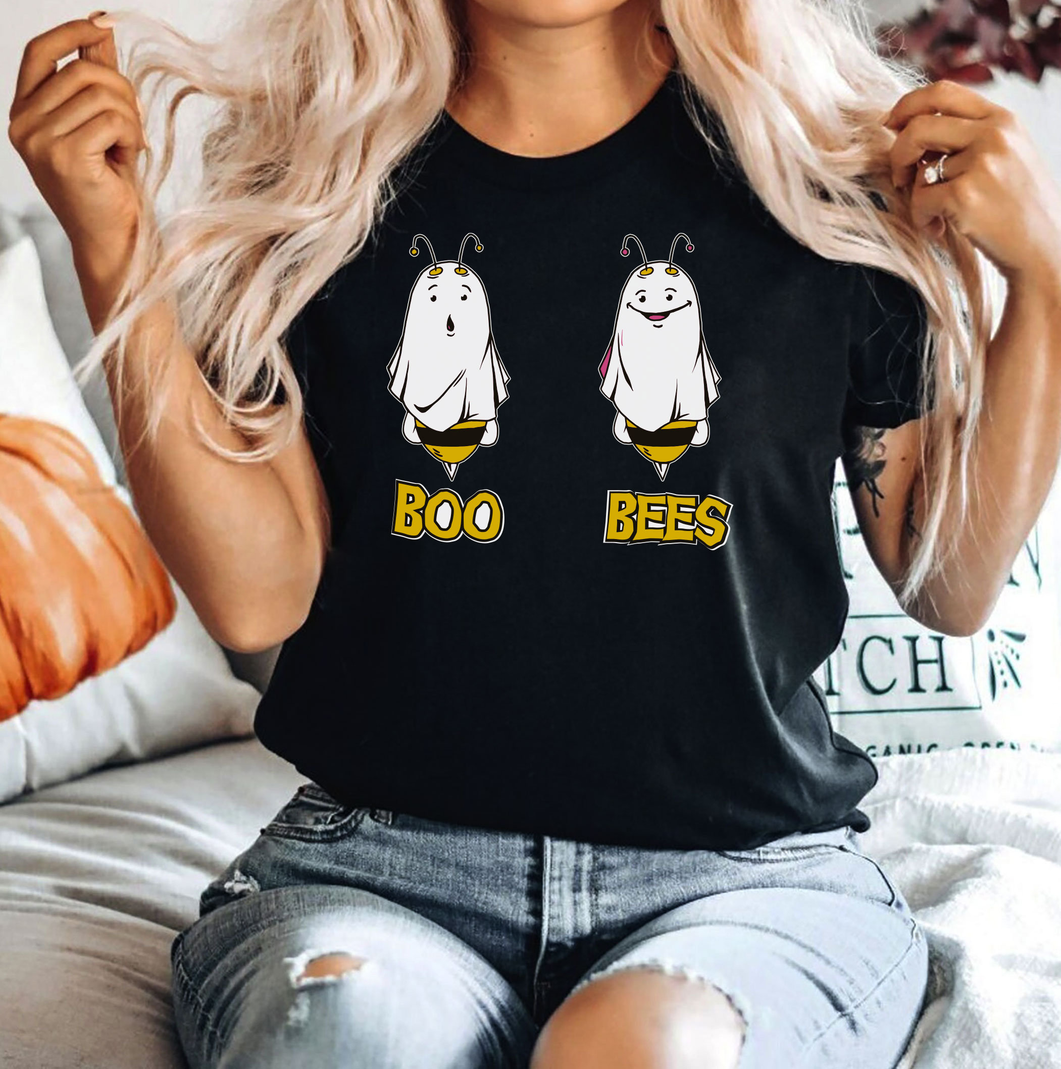 Bee Ghosts Funny T-shirt Funny 