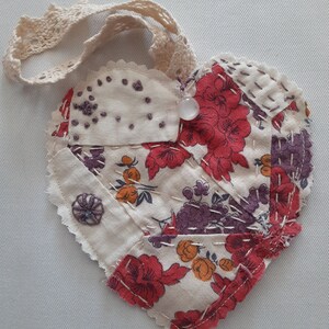 Quilted Heart Striped Bow Top