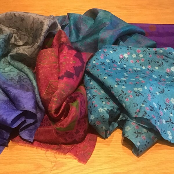 Pure Silk Sari Bundles #030