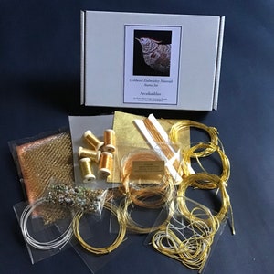 Japanese Gold Threads. Goldwork Embroidery Materials Starter Box