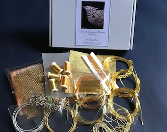 Japanese Gold Threads. Goldwork Embroidery Materials Starter Box