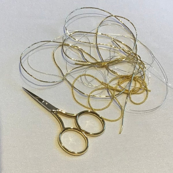 Goldwork Embroidery Scissors with free Leather Scissor Sheath