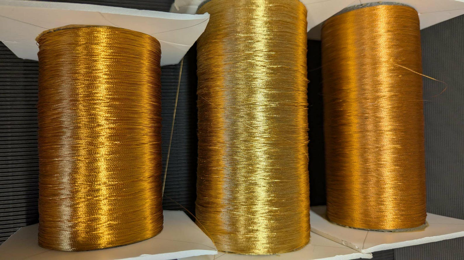 Goldwork Embroidery Thread Vintage Japanese. TRIPLE PACK, Three Shades ...
