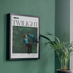 Twilight Movie Poster | Digital Art Print | Edward and Bella Poster for Bedroom or Living Room