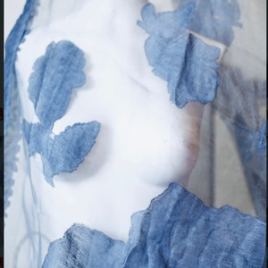 Self Printed Floral Organza Scarf